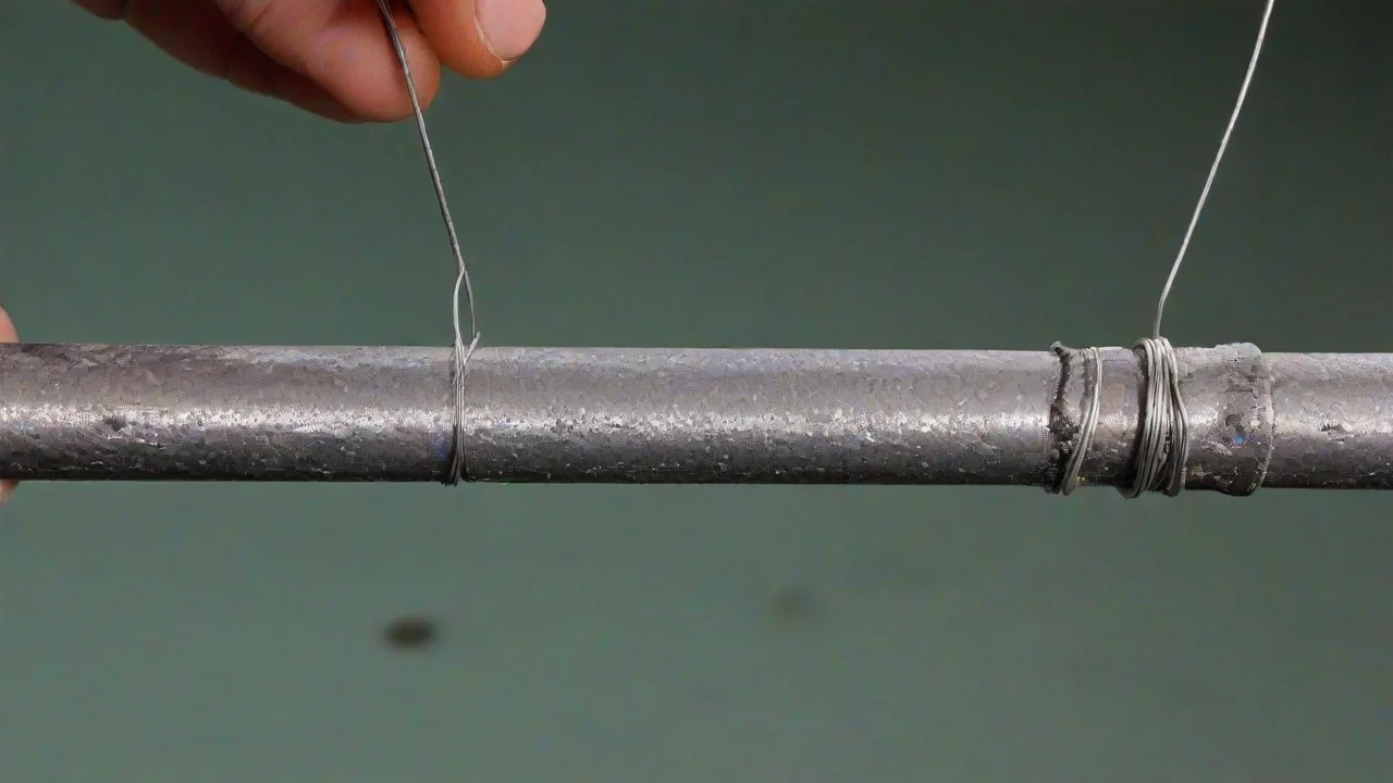 Eski erimiş magnezyum anot ile yeni anot çubuğu