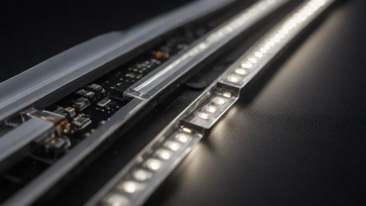 Televizyon LED bar üzerinde patlamış kömürleşmiş LED diyot